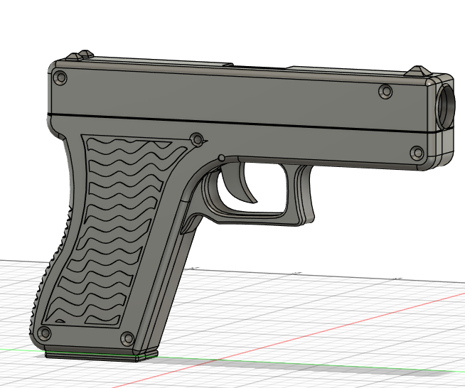 Pistol modellen i fusion