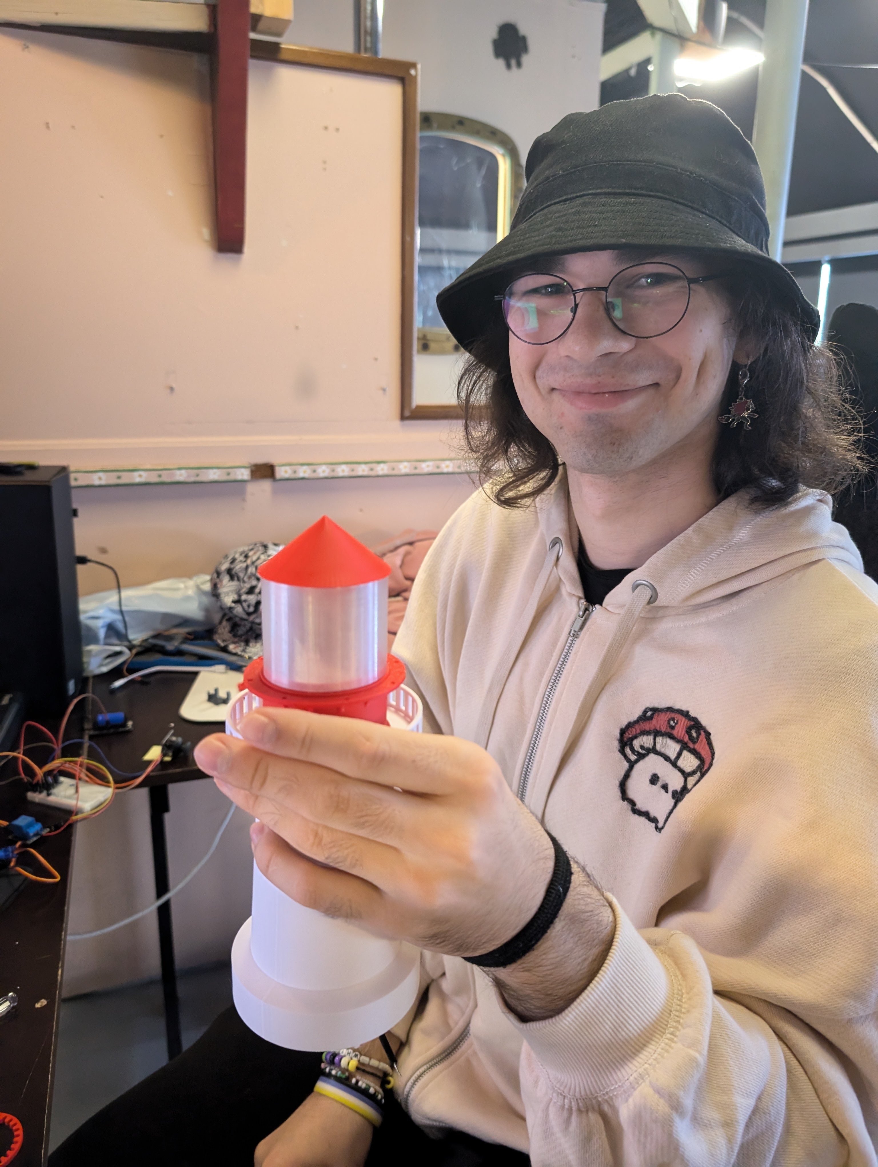 Meg som holder fyrlommelykten