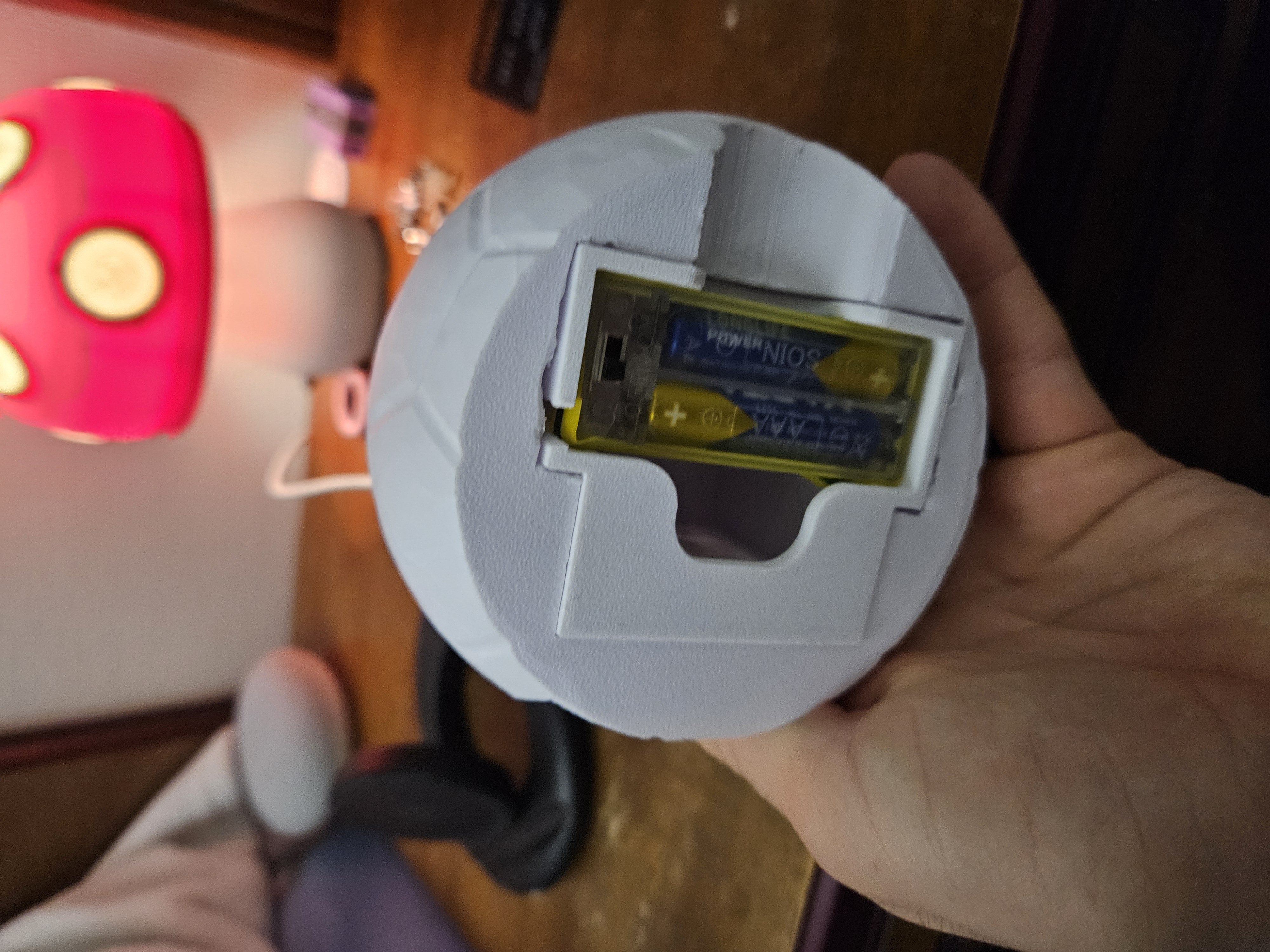 Fotball lampe underside