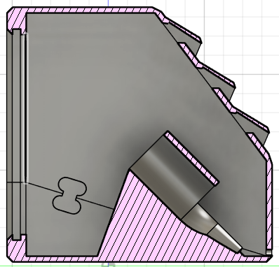 Side profil av singel lampe